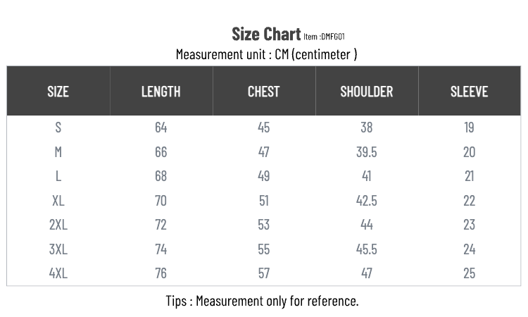 size chart size chart